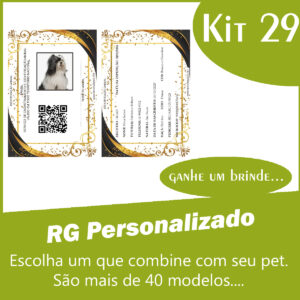 🆔 RG para Pets Premium – Identificação Completa com Qualidade Superior